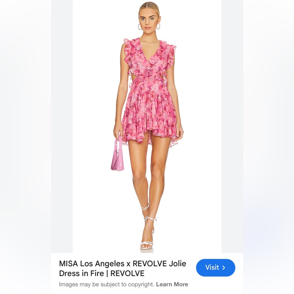Misa Los Angeles X Revolve Jolie Dress, L, NWOT